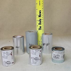 Crown Leaf, General Roll Leaf,  Foil Rolls - Silver/gray (Set 4)